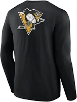 NHL Pittsburgh Penguins Shoulder Patch Black Long Sleeve Shirt