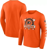 NHL Philadelphia Flyers Graphic Sleeve Hit Orange Long Sleeve Shirt