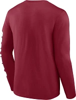 NCAA Men's Oklahoma Sooners Crimson Iconic Anyone's Game Long Sleeve T-Shirt