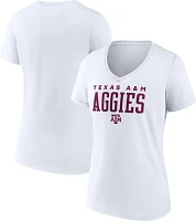 NCAA Women's Texas A&M Aggies White Promo Logo T-Shirt