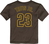 Nike Toddler San Diego Padres Fernando Tatís Jr. #23 Brown Home T-Shirt