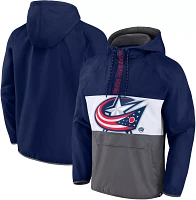 NHL Columbus Blue Jackets Anorak Navy Pullover Jacket