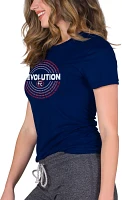 Concepts Sport Women's New England Revolution Marathon Knit Navy T-Shirt