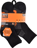 Timberland Pro Men's Half Cushion Quarter Socks - 6 Pack