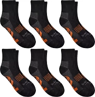 Timberland Pro Men's Half Cushion Quarter Socks - 6 Pack