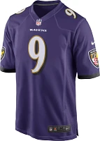 Nike Men's Baltimore Ravens Justin Tucker #9 Purple Game Jersey