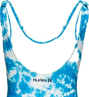 Hurley Girls' Shoulder Tie One-Piece Swimsuit