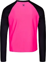 Hurley Girls' Classic Long Sleeve Rash Guard