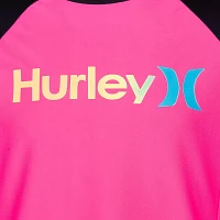 Hurley Girls' Classic Long Sleeve Rash Guard