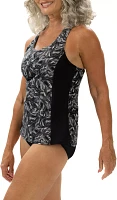 Dolfin Women's Aquashape Print Twist Back Tankini Swimsuit Top