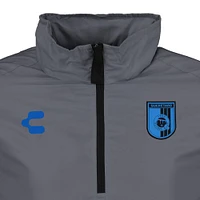 Charly Queretaro FC 2023 Player Grey Quarter-Zip Pullover Shirt