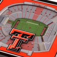 You the Fan Texas Tech Red Raiders Stadium View Coaster Set