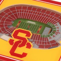 You the Fan USC Trojans Stadium View Coaster Set