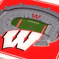 You the Fan Wisconsin Badgers 3D Stadium Views Coaster Set