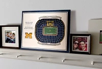 You the Fan Michigan Wolverines 5-Layer StadiumViews 3D Wall Art