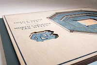 You the Fan North Carolina Tar Heels 5-Layer StadiumViews 3D Wall Art