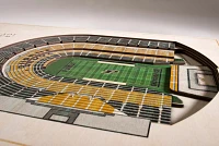 You the Fan Purdue Boilermakers 5-Layer StadiumViews 3D Wall Art