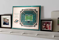 You the Fan Miami Dolphins 5-Layer StadiumViews 3D Wall Art