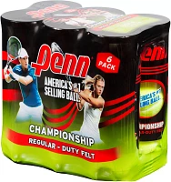 Penn Championship Regular Duty Tennis Balls 6-Pack