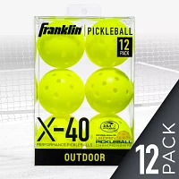 Franklin X-40 Performance Outdoor Pickleball Balls- 12 Pack