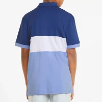 PUMA Boys' Short Sleeve Coldspun Highway Golf Polo