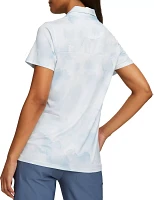 PUMA Women's MATTR Short Sleeve Cloudy Golf Polo