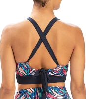 Dolfin Women's Printed V-Neck Bikini Swim Top