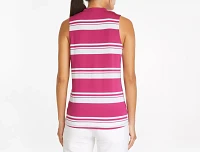 PUMA Women's CLOUDSPUN Valley Stripe Sleeveless Polo