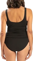 Dolfin Women's Surplice Wrap Front One-Piece Swimsuit