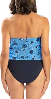 Dolfin Women's Printed Strapless One-Piece Swimsuit