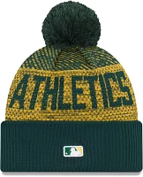 New Era Men's Oakland Athletics Green Authentic Collection Knit Hat