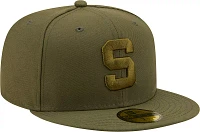 New Era Men's Michigan State Spartans Green Tonal 59Fifty Fitted Hat