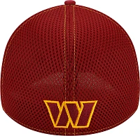 New Era Men's Washington Commanders Neo Red 39Thirty Stretch Fit Hat