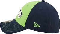 New Era Men's Seattle Seahawks Classic Navy 39Thirty Stretch Fit Hat