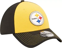 New Era Men's Pittsburgh Steelers Classic Black 39Thirty Stretch Fit Hat