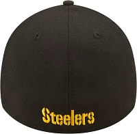 New Era Men's Pittsburgh Steelers Classic Black 39Thirty Stretch Fit Hat