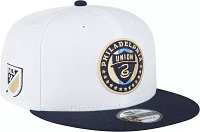 New Era Adult Philadelphia Union 2023 9Fifty Logo White Adjustable Hat