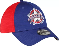 New Era Men's Texas Rangers Clubhouse Dark Blue 39Thirty Stretch Fit Hat