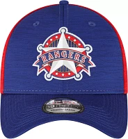 New Era Men's Texas Rangers Clubhouse Dark Blue 39Thirty Stretch Fit Hat