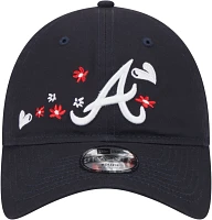 New Era Girls' Atlanta Braves Navy 9Twenty Adjustable Hat