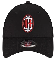 New Era Adult AC Milan 9Forty Core Logo Black Trucker Hat