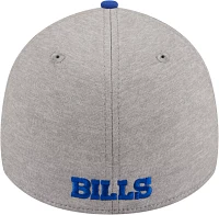 New Era Men's Buffalo Bills Stripe Grey 39Thirty Stretch Fit Hat