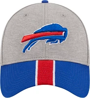 New Era Men's Buffalo Bills Stripe Grey 39Thirty Stretch Fit Hat