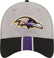 New Era Men's Baltimore Ravens Stripe Grey 39Thirty Stretch Fit Hat