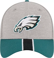 New Era Men's Philadelphia Eagles Stripe Grey 39Thirty Stretch Fit Hat