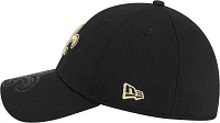 New Era Men's New Orleans Saints Top Visor 39Thirty Black Stretch Fit Hat