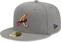 New Era Men's Atlanta Braves Gray Color Pack 59Fifty Fitted Hat