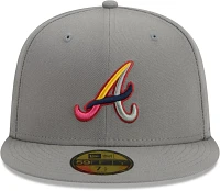 New Era Men's Atlanta Braves Gray Color Pack 59Fifty Fitted Hat