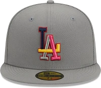 New Era Men's Los Angeles Dodgers Gray Color Pack 59Fifty Fitted Hat