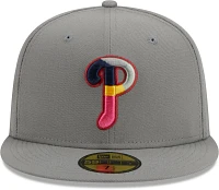 New Era Men's Philadelphia Phillies Gray Color Pack 59Fifty Fitted Hat